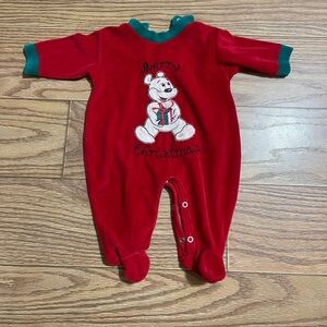 Vintage Christmas Sleeper 3-6 Months